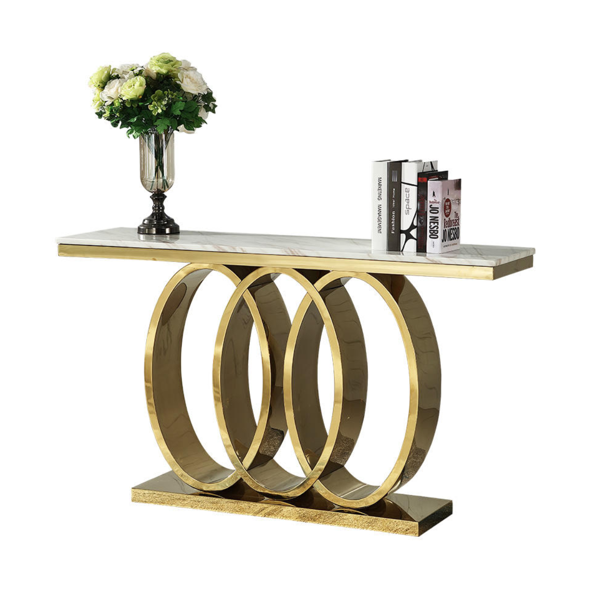 Triple Loop Console Side Table